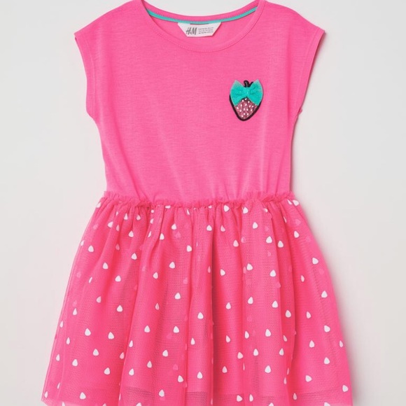 h&m strawberry dress